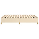 sengeramme uden madras 140x190 cm stof cremefarvet