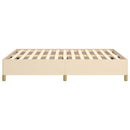 sengeramme uden madras 140x190 cm stof cremefarvet
