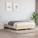 sengeramme uden madras 140x190 cm stof cremefarvet