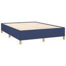 sengeramme uden madras 140x190 cm stof blå
