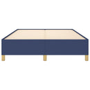 sengeramme uden madras 140x190 cm stof blå