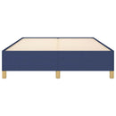 sengeramme uden madras 140x190 cm stof blå