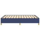 sengeramme uden madras 140x190 cm stof blå