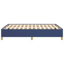 sengeramme uden madras 140x190 cm stof blå
