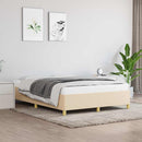 sengeramme uden madras 140x200 cm stof cremefarvet