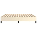 sengeramme uden madras 160x200 cm kunstlæder cremefarvet