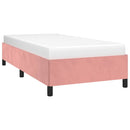 sengeramme uden madras 90x190 cm fløjl pink