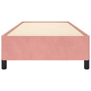 sengeramme uden madras 90x190 cm fløjl pink