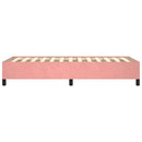 sengeramme uden madras 90x190 cm fløjl pink