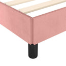 sengeramme uden madras 90x190 cm fløjl pink