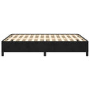 Sengeramme uden madras Sort 140x190 cm Fløjl