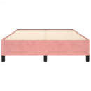 sengeramme 140x200 cm fløjl pink