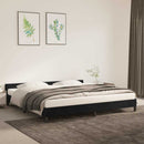 Sengeramme uden madras Sort 200x200 cm Fløjl
