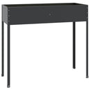 plantekasse 100,5x40,5x90 cm galvaniseret stål antracitgrå