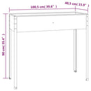 plantekasse 100,5x40,5x90 cm galvaniseret stål antracitgrå