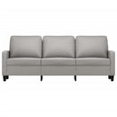 3-personers sofa 180 cm stof lysegrå