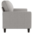 3-personers sofa 180 cm stof lysegrå
