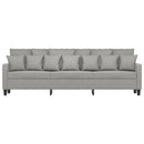 3-personers sofa 210 cm stof lysegrå