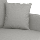3-personers sofa 210 cm stof lysegrå