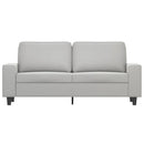 2-personers sofa 140 cm mikrofiberstof lysegrå