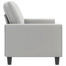 2-personers sofa 140 cm mikrofiberstof lysegrå