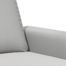 2-personers sofa 140 cm mikrofiberstof lysegrå