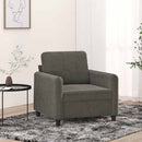 lænestol 60 cm velour mørkegrå
