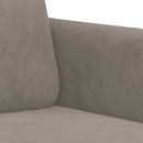 2-personers sofa 120 cm velour lysegrå