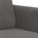 2-personers sofa 120 cm velour mørkegrå