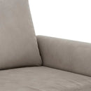2-personers sofa 120 cm velour lysegrå