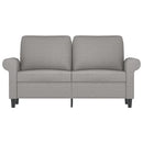 2-personers sofa 120 cm stof lysegrå