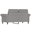 2-personers sofa 120 cm stof lysegrå