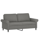 2-personers sofa 140 cm stof mørkegrå