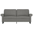 2-personers sofa 140 cm stof mørkegrå