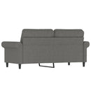 2-personers sofa 140 cm stof mørkegrå