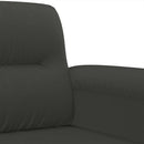 3-personers sofa 210 cm mikrofiberstof mørkegrå