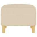 fodskammel 60x50x41 cm stof cremefarvet