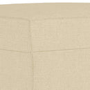 fodskammel 60x50x41 cm stof cremefarvet
