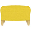 fodskammel 60x50x41 cm stof gul