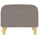 fodskammel 60x50x41 cm stof gråbrun
