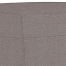 fodskammel 60x50x41 cm stof gråbrun