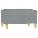 fodskammel 70x55x41 cm stof grå