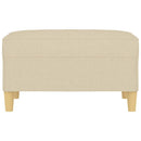 fodskammel 70x55x41 cm stof cremefarvet