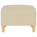 fodskammel 70x55x41 cm stof cremefarvet