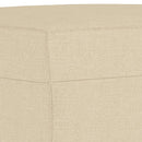 fodskammel 70x55x41 cm stof cremefarvet