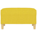fodskammel 70x55x41 cm stof lysegul