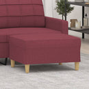 fodskammel 70x55x41 cm stof vinrød