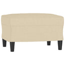 fodskammel 60x50x41 cm stof cremefarvet