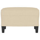 fodskammel 60x50x41 cm stof cremefarvet