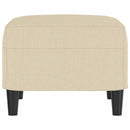 fodskammel 60x50x41 cm stof cremefarvet